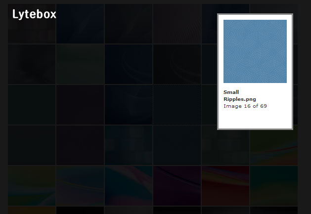 라이트박스 스크린샷